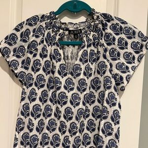 Jcrew blouse. Navy floral. NWOT